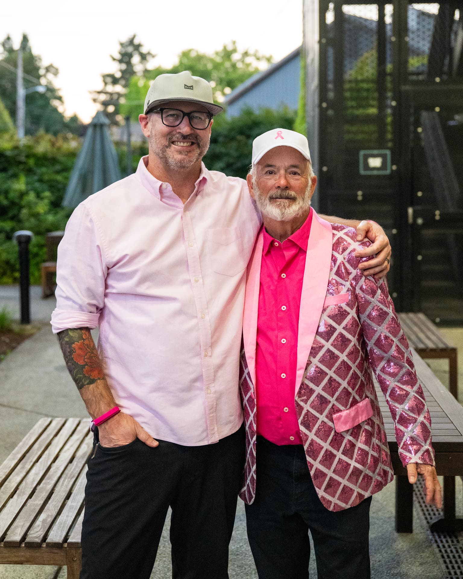 Hosts Travis Freeman and Neal Benson at Hayworth Estate Wines